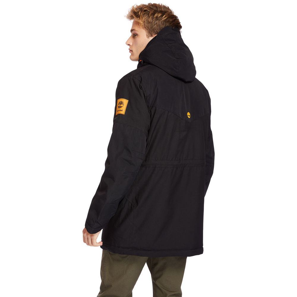 Geaca Timberland Barbati Negrii - Outdoor Heritage Ecoriginal Parka With Dryvent™ Technology - Roman